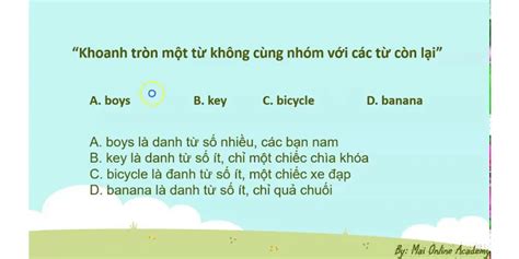 circle the odd one out nghĩa la gì|Speaking Easily .